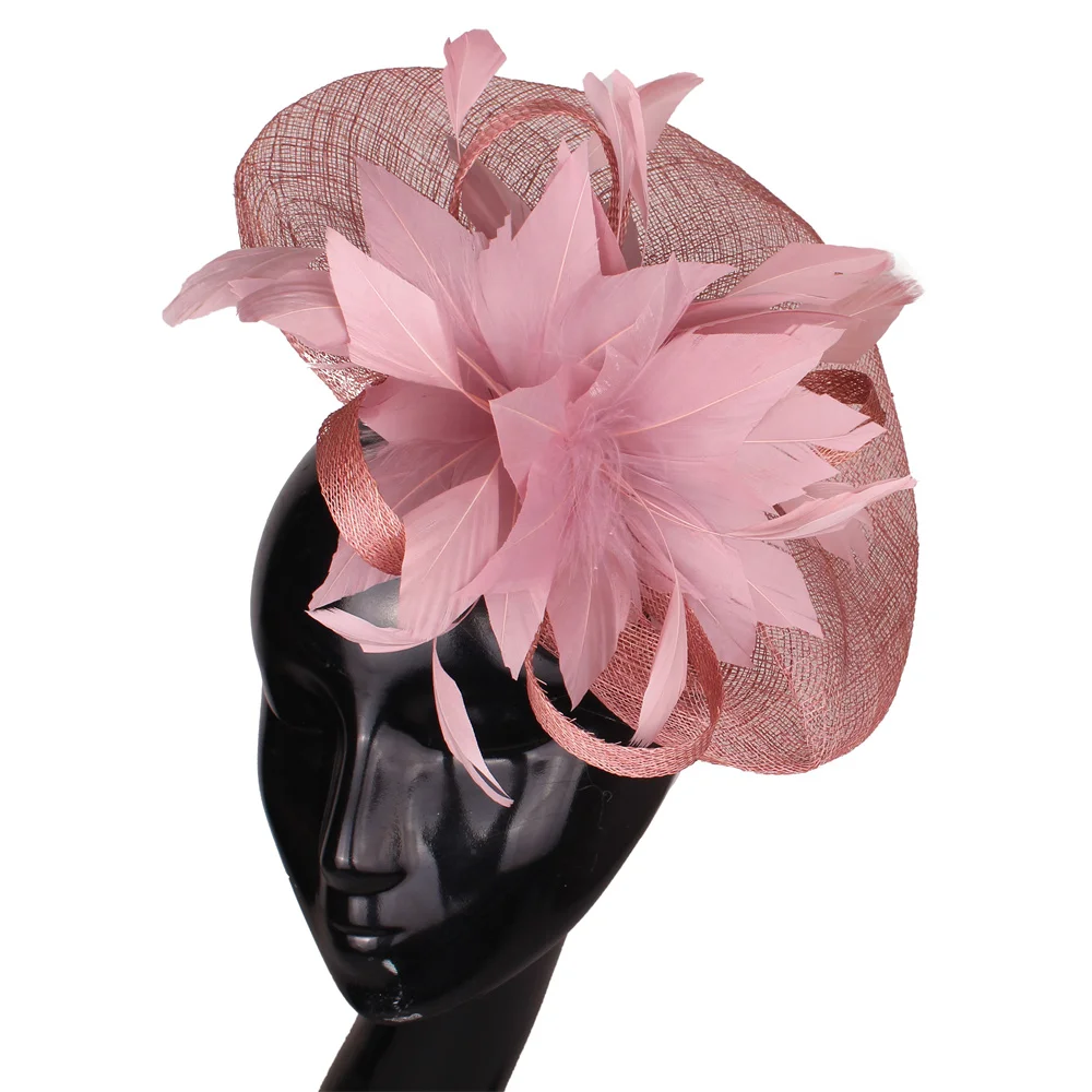 

Gorgeous Kenducky Big Hair Fascinators For Prom Cocktail Church Hats Elegant Women Fedora Lady Fancy Nice Rose Flower Headwear