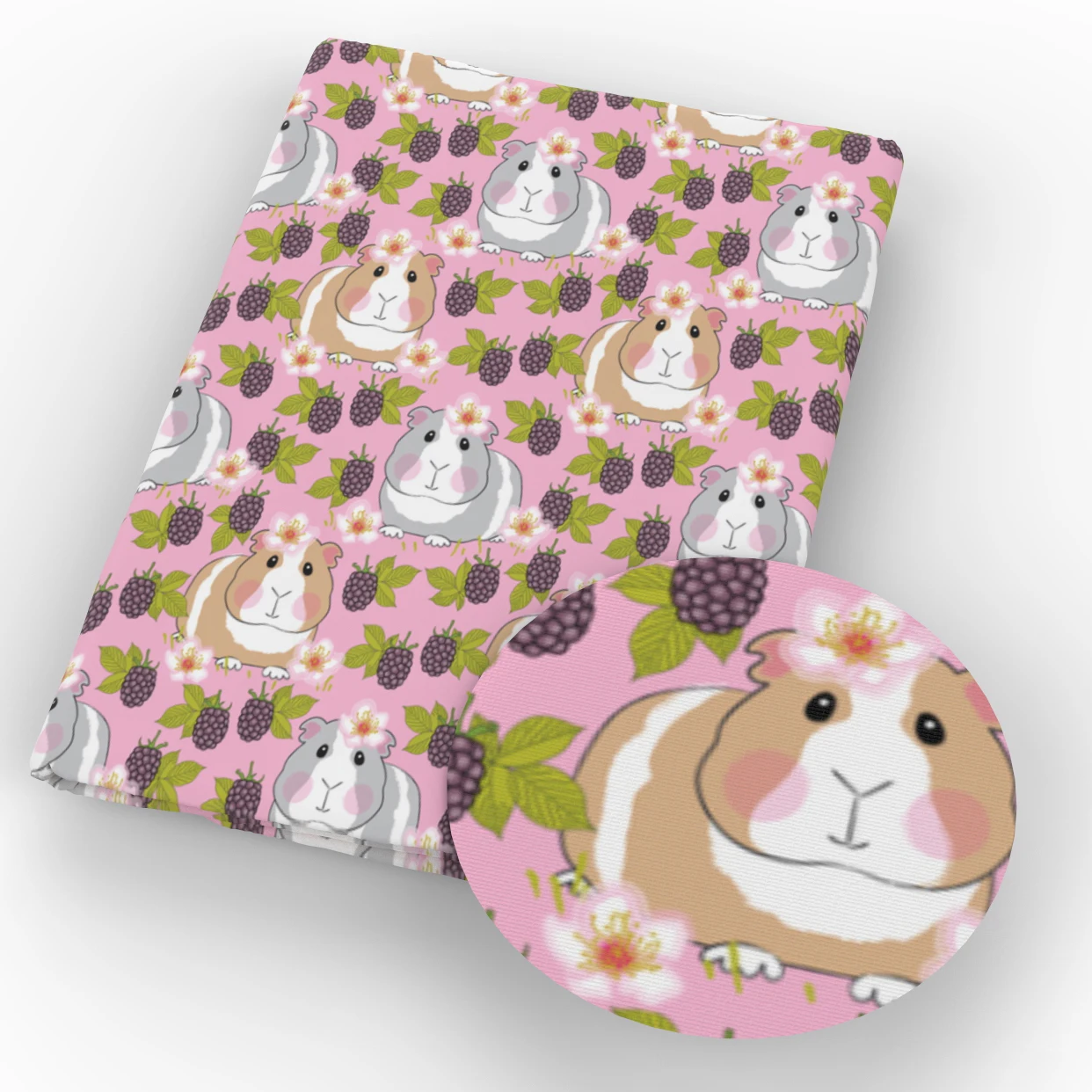 50*140cm Guinea Pig Theme Printed Polyester Pure Cotton Material Patchwork Sewing Quilting Fabrics Quilt Needlework