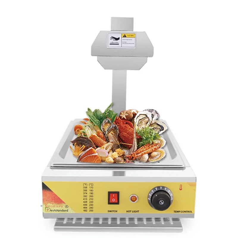 Armário de aquecimento elétrico comercial NP-644 filtro de óleo de isolamento de aquecimento de alimentos armário de exibição de mesa palitos de massa frita alimentos