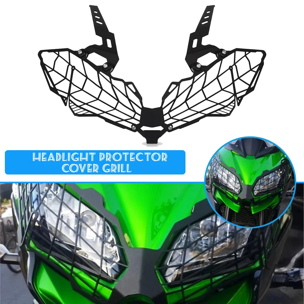 

Versys1000 KLE1000 Motorcycle Accessories Headlight Grille Guard Cover Protection For KAWASAKI Versys 1000 KLE 1000 2015-2023