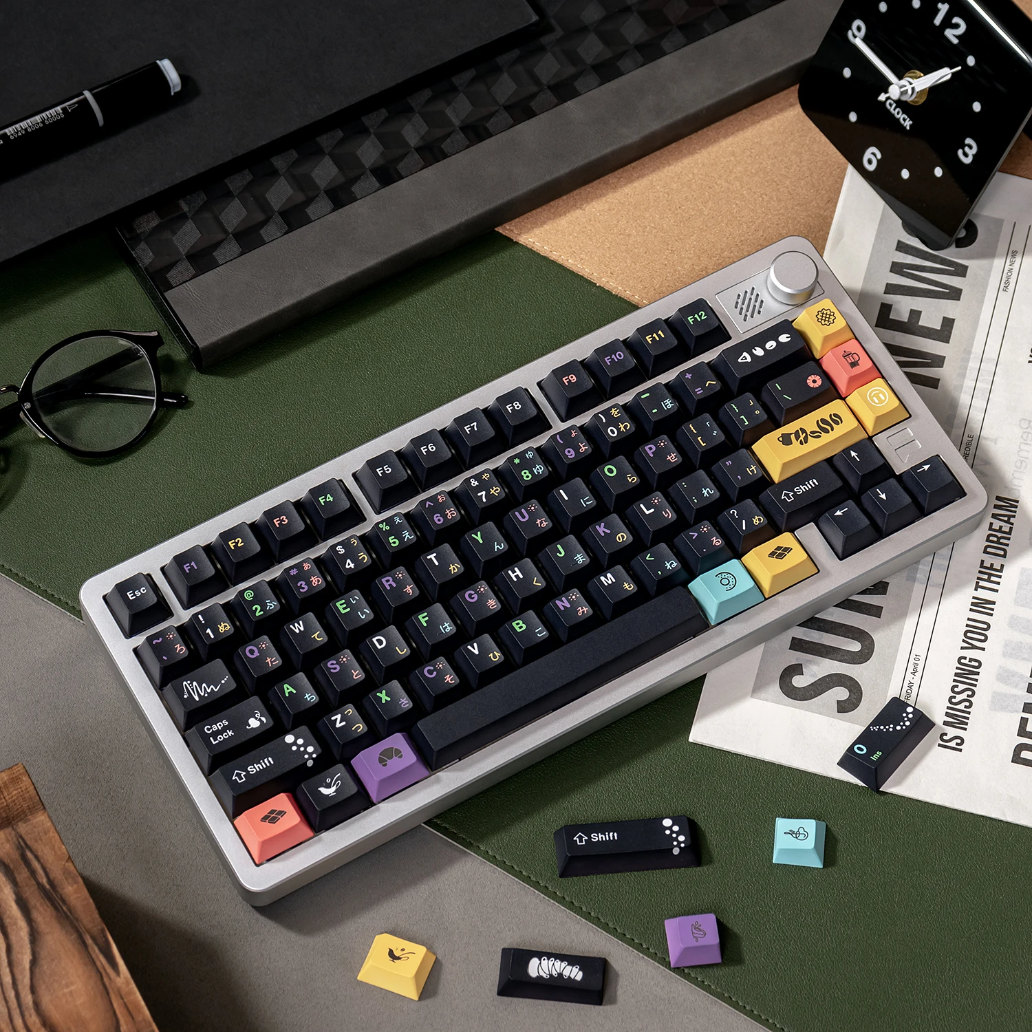 

136 keys Donut Dessert keycaps Cherry Profile Dye-Sublimate PBT Keycap sets For MX Mechanical Keyboard Anne GH60