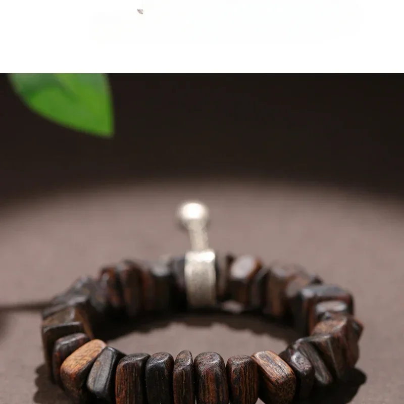 Wild Agarwood Bracelet High Oil Submerged Type Men and Women Couple 925 Silver Zodiac Animal Bracelet