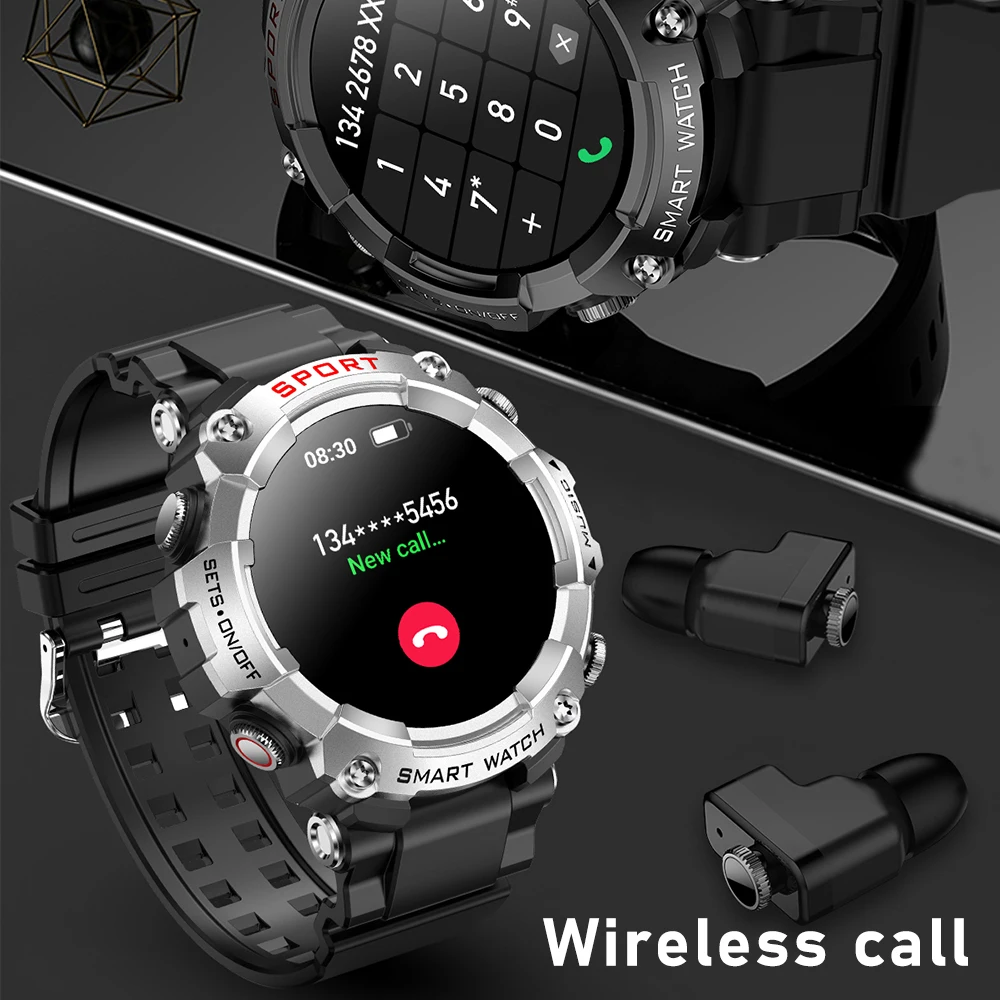 2023 New Smart Watch 3 in 1 TWS Wireless Earbuds 1.52Inch Bluetooth Call Heart Rate Blood Pressure Waterproof Sports Smartwatch