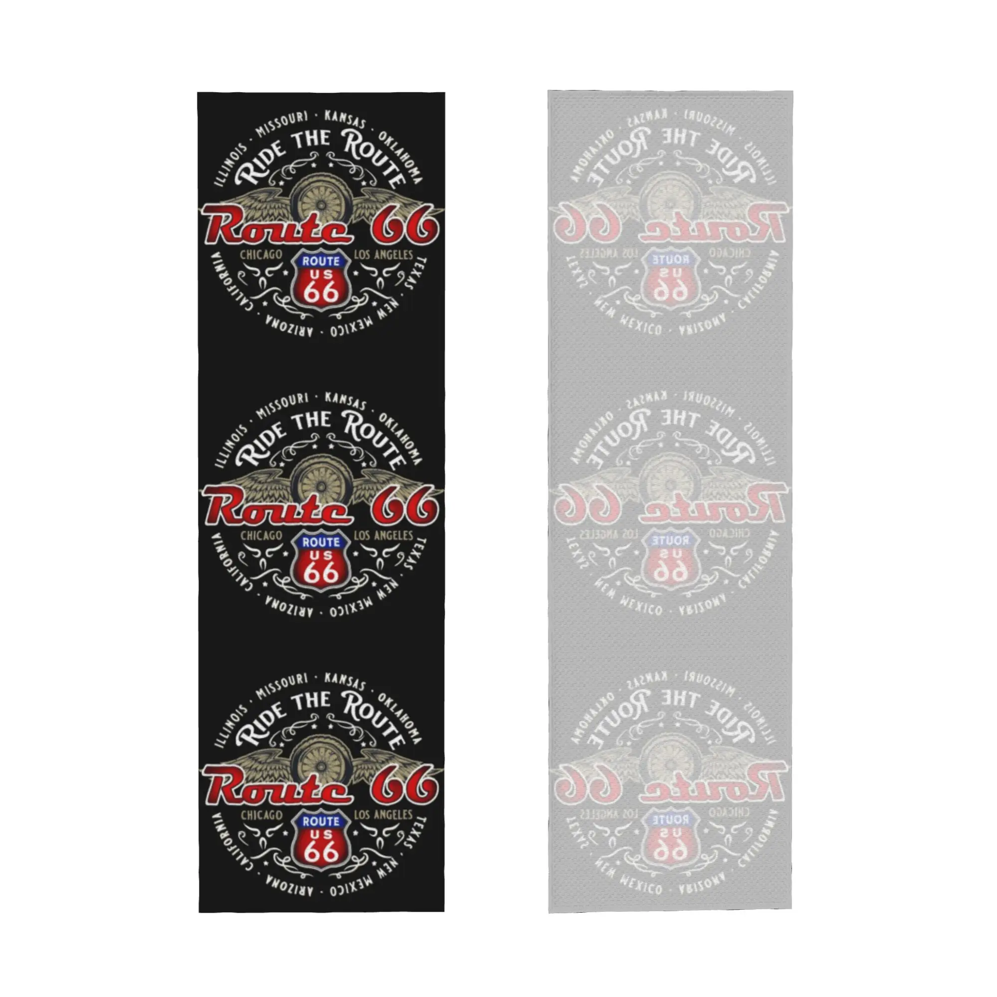 Ride The Route 66 Biker Motorcycle Cruise America's Highway Cold Exercise Towel Super Soft Instant Cooling Towel Yoga Towels