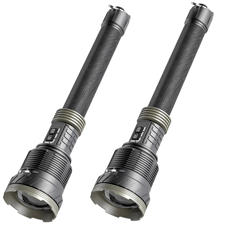 Manufacturer Outdoor Hunting LED Flashlight Emergency Aluminium Alloy Zoomable 16000Lm Led Torch Lamp