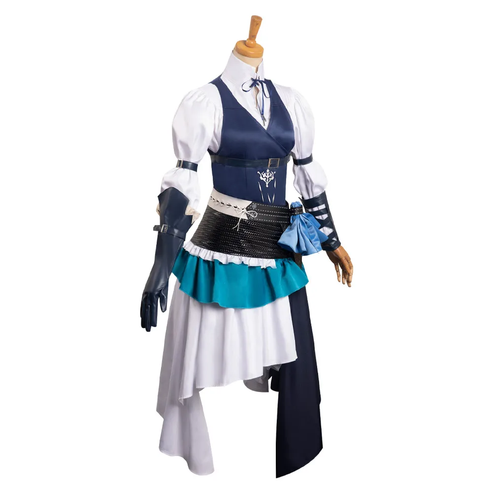 Disfraz de Final Fantasy16 FF16 para Cosplay, camisa, chaleco, falda, accesorios, traje para fiesta de carnaval, Halloween