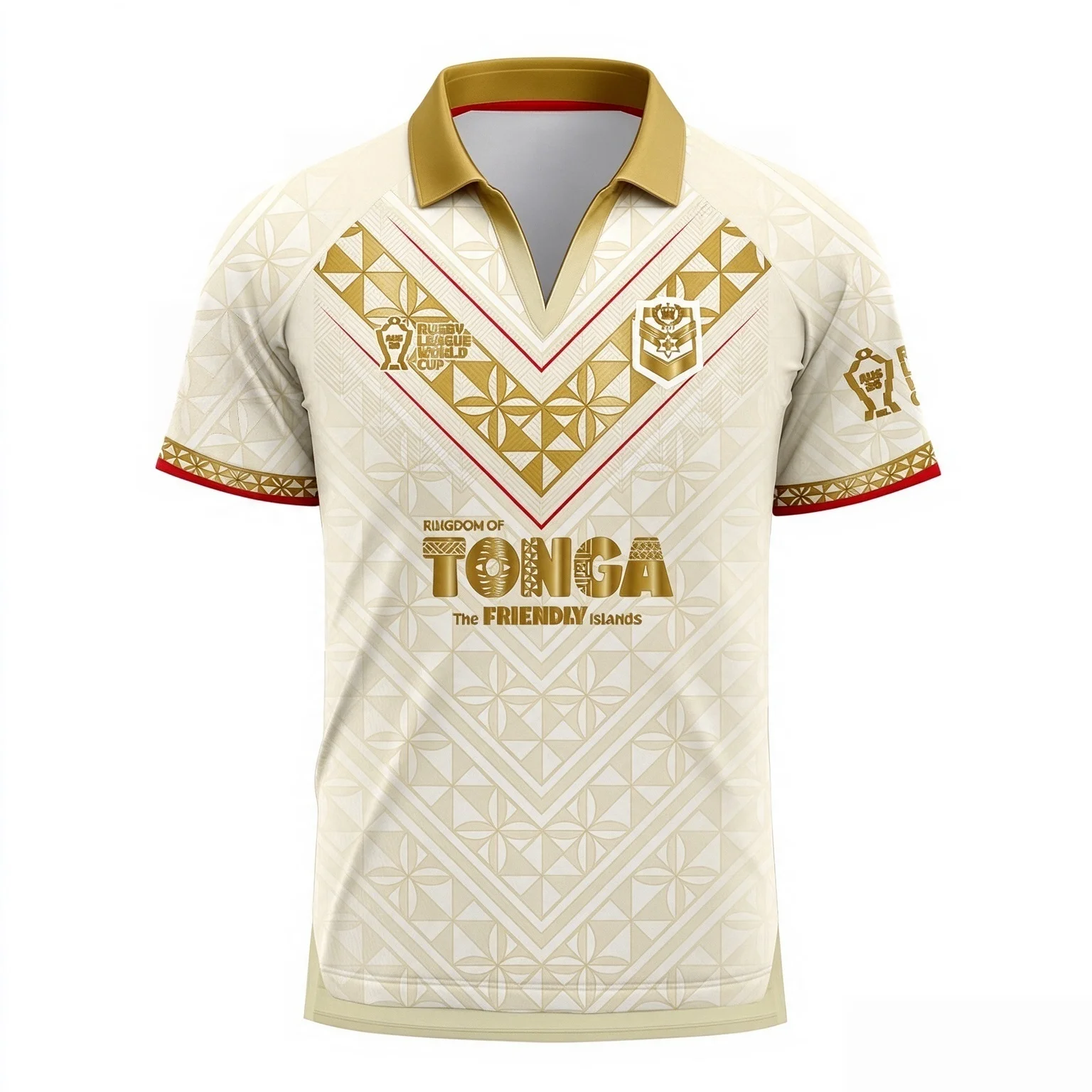 26-27 New Tonga National League Rugby Shirt Home Men's Quick Drying Sports T-shirt