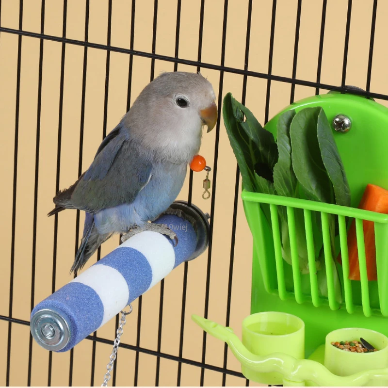 Pet Parrot Bird Claw Beak Grinding Perches Stand Rack Claw Grinding Stick Cage Pigeon Accessories