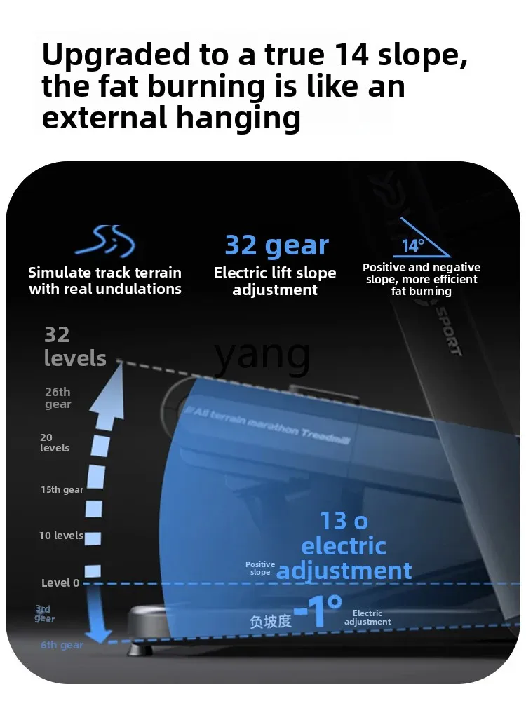 جهاز سير ماراثون HRC للتسلق كتم الصوت معدات تجارية كبيرة للياقة البدنية وفقدان الوزن #2
