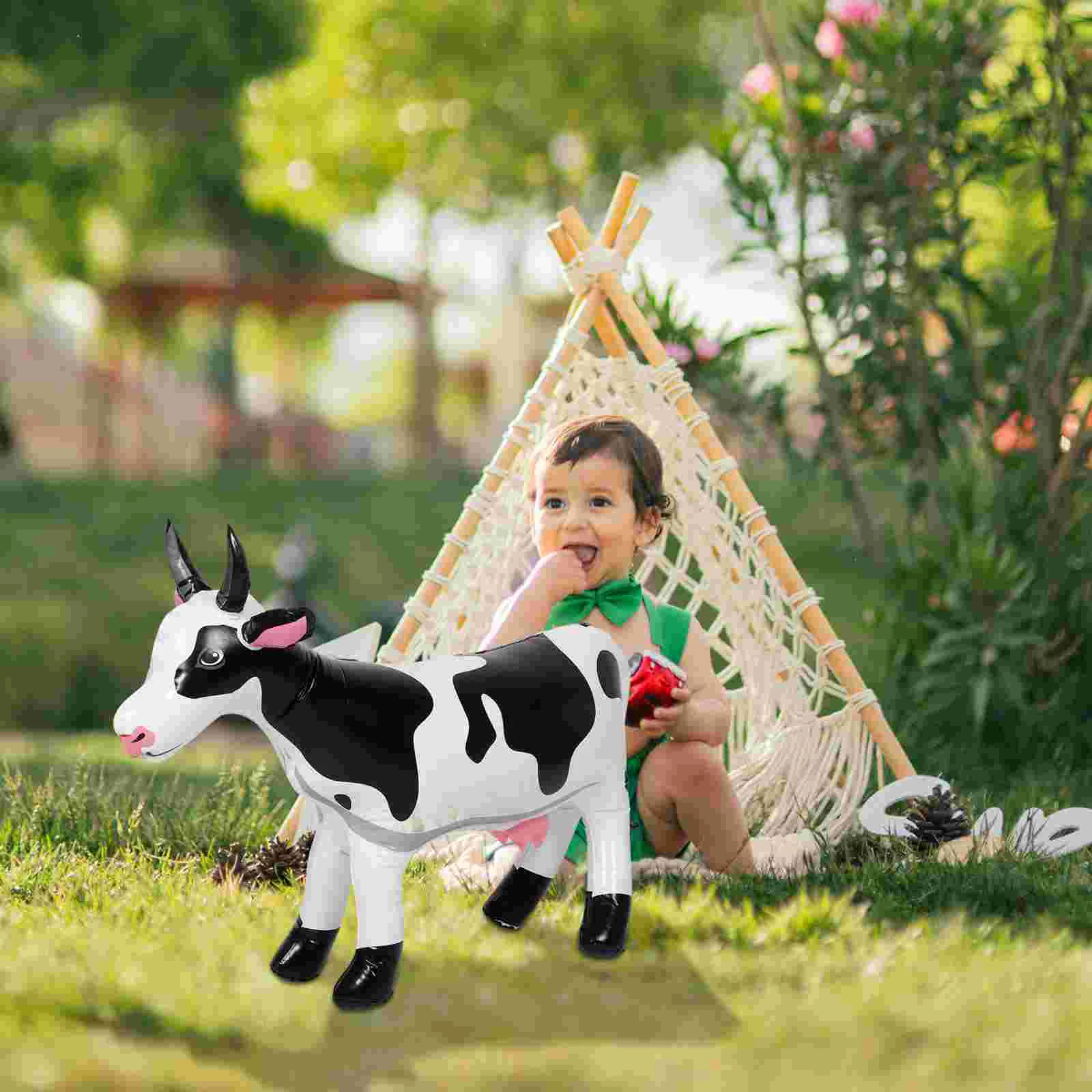 Ballons Gonflables en PVC à Thème de Vache pour Enfant, Fournitures de Décorations pour ixde Ferme