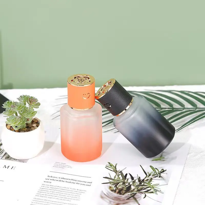 زجاجات عطر زجاجية 120 مللي عطر منزلي أنيق قابل لإعادة الملء ديكور منزلي ناشر البخور زجاجة ناشر القصب للعلاج بالروائح #3