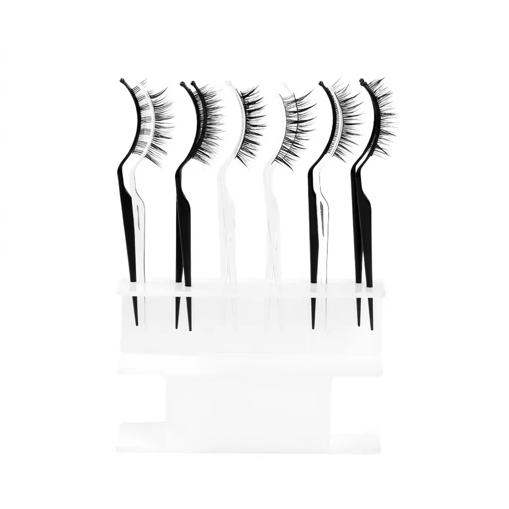 Yiernu Maßgefertigter Wimpern-Tester-Stift, Stilvoller Wimpern-Präsentationsständer mit 12 Wimpern-Teststäben, Wimpern-Display-Tester – Detail 9