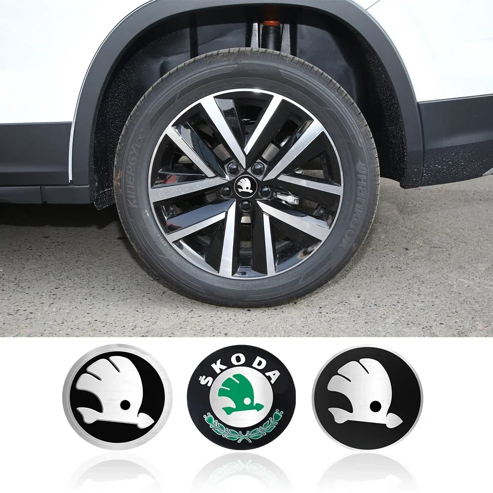 

4pcs 56/65mm Car Sticker Wheel Center Cover Hub Cap Decoration Decal for Skoda VRS VII Rapid Fabia Octavia 2 Kodiaq Karop Superb
