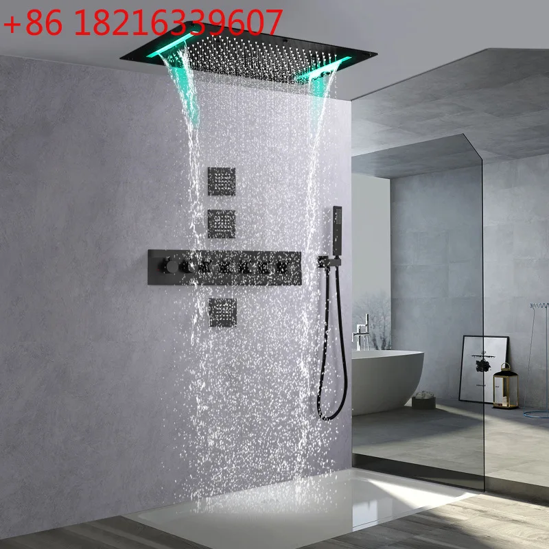 Ceiling recessed 700 * 380MM thermostatic shower shower set bathroom