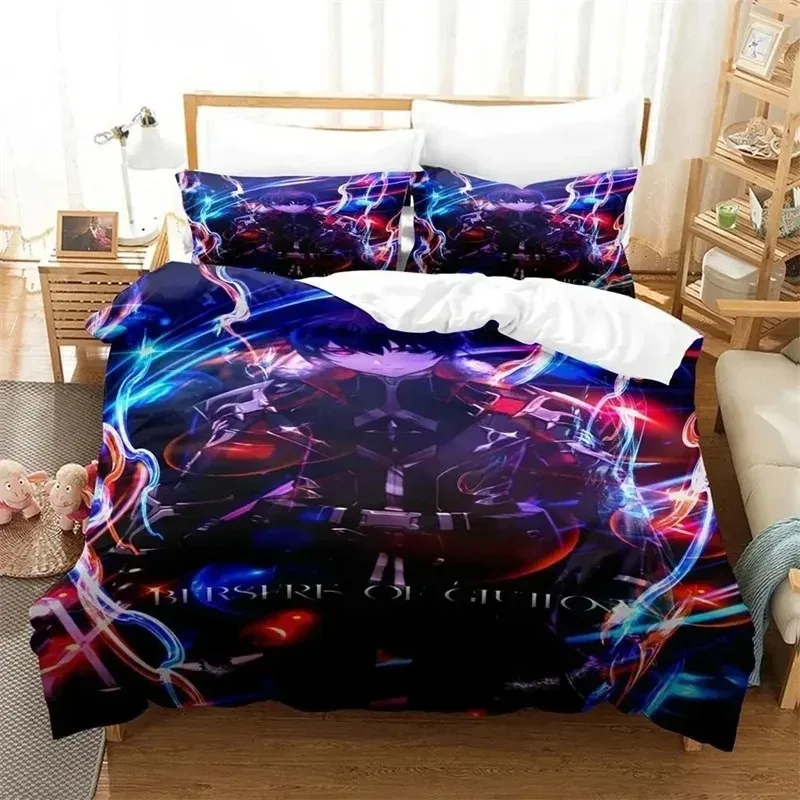 

3D Print Anime Berserk Bedding Set Boys Girls Twin Queen Size Duvet Cover Pillowcase Bed Kids Adult Duvet Duvet Cover