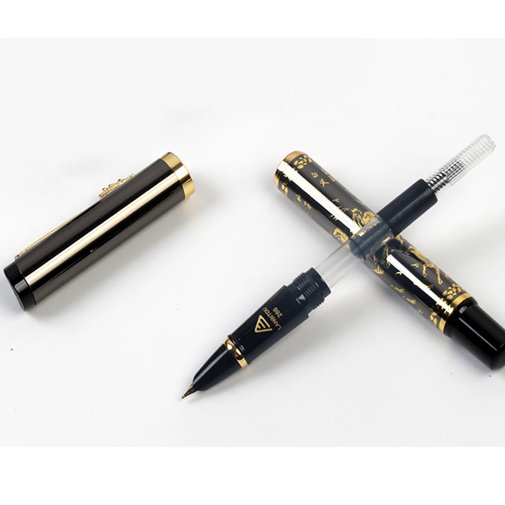 1 Pcs elbow practice office graphic pen, metal business pen, smooth and continuous ink practice special pen