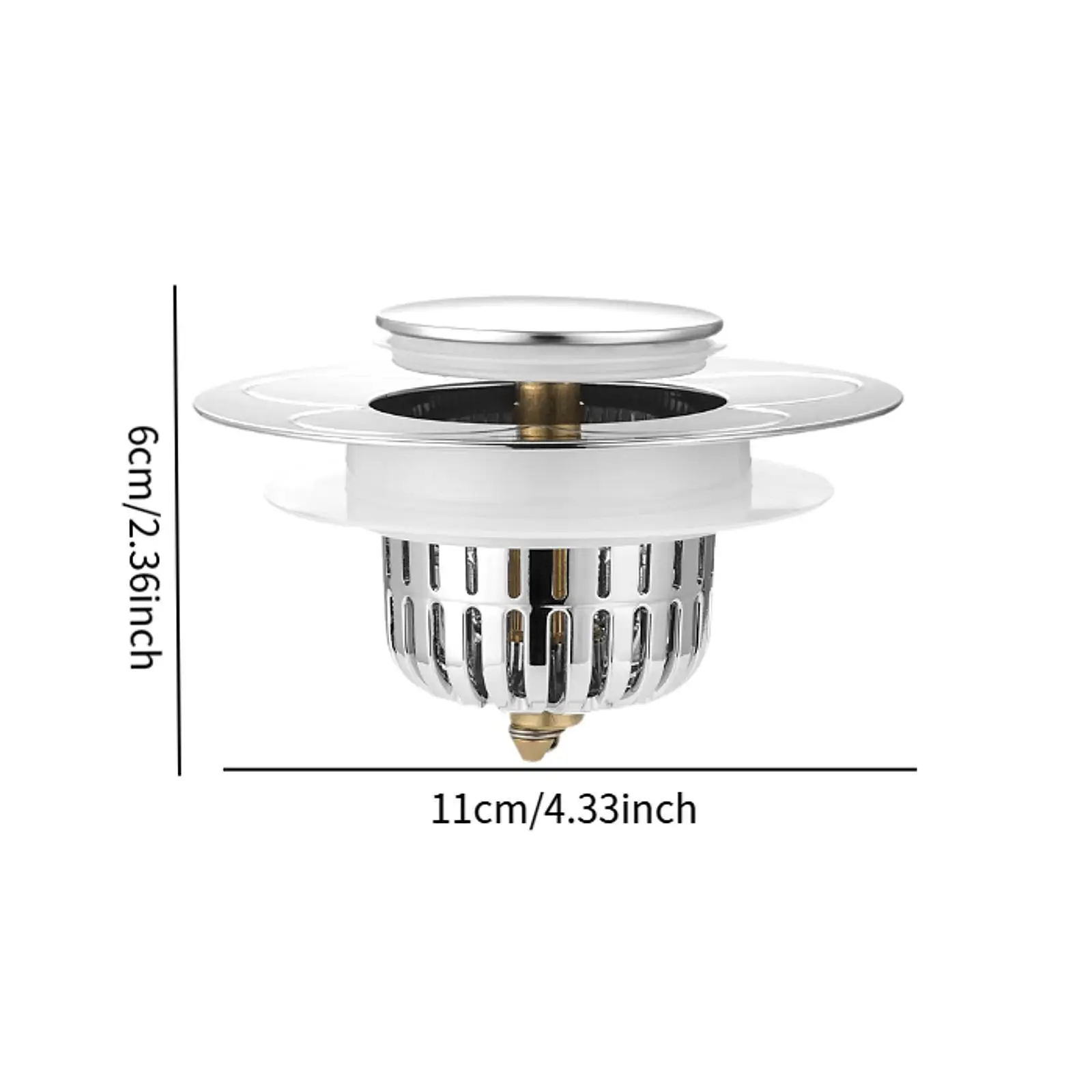 Kitchen Sink Drain Strainer Portable Sink Drain Plug Wash Basin Drain Filter