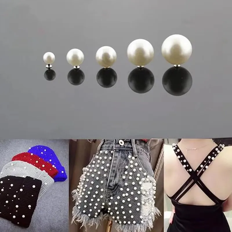 

1 Set Fake Pearl Rivets Buttons Cloth Pants Bag Shoes Decoration DIY Clothes Accessories 6/8/10/12/20mm