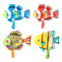 1 Mini Tropical Bubble Octopus Aluminum Film Balloon Kids Happy Birthday Party Baby Bath Underwater Scene Decorative Foil Balls