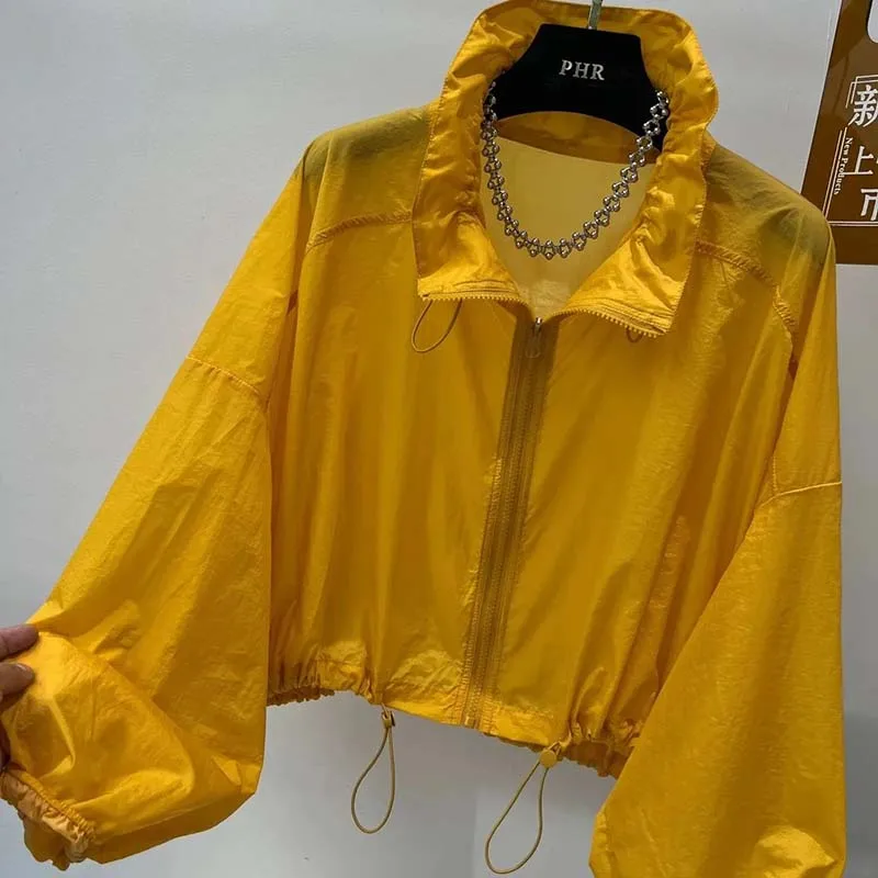 Sun-proof Thin Cardigan Women's 2026 Summer New Korean Loose Short Short Breathable Sun-proof Clothing Coat Female Top