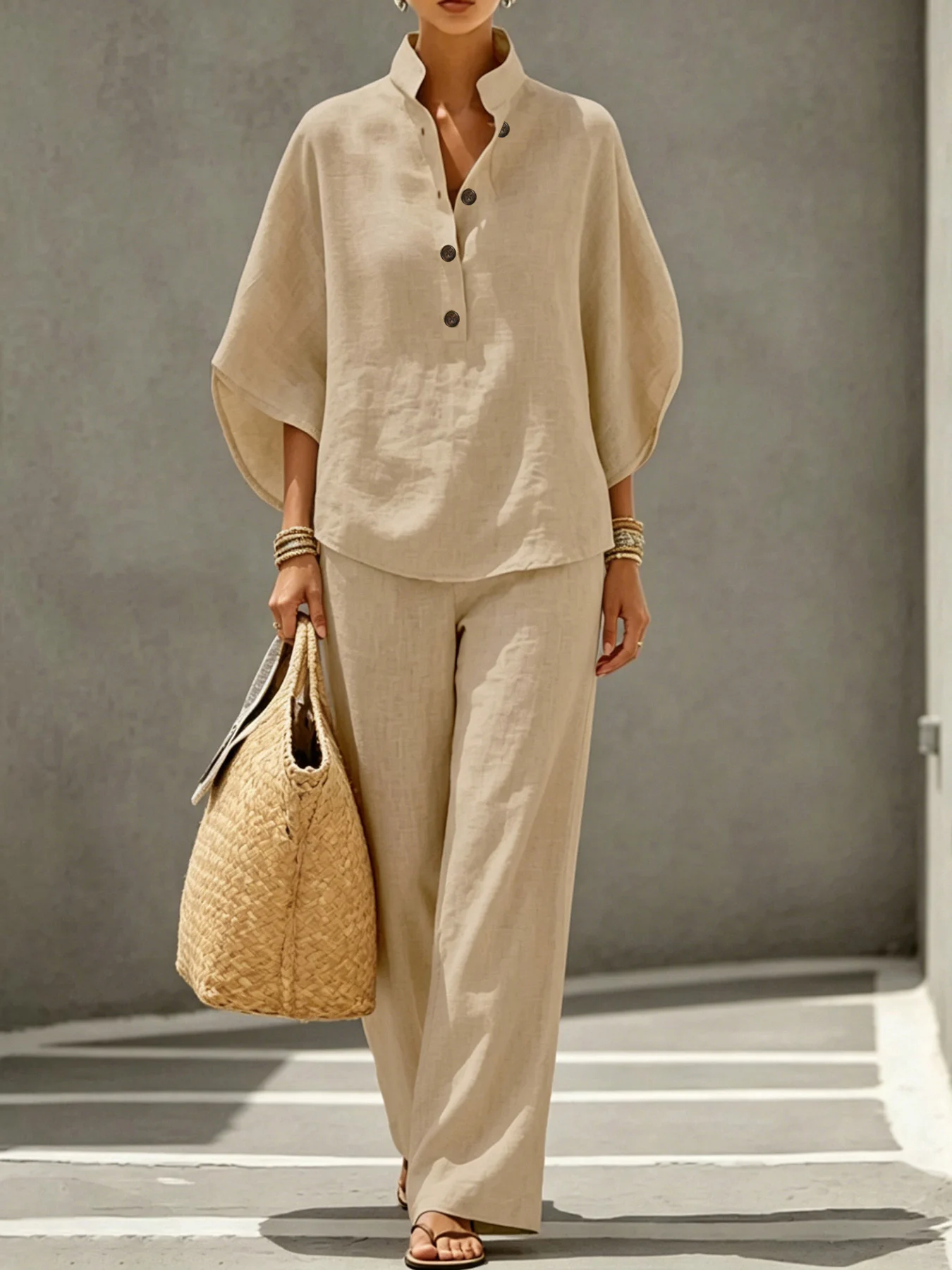 Women 2‑Piece Matching Set, St - Summer Vacation Clothing Women 评论和价格