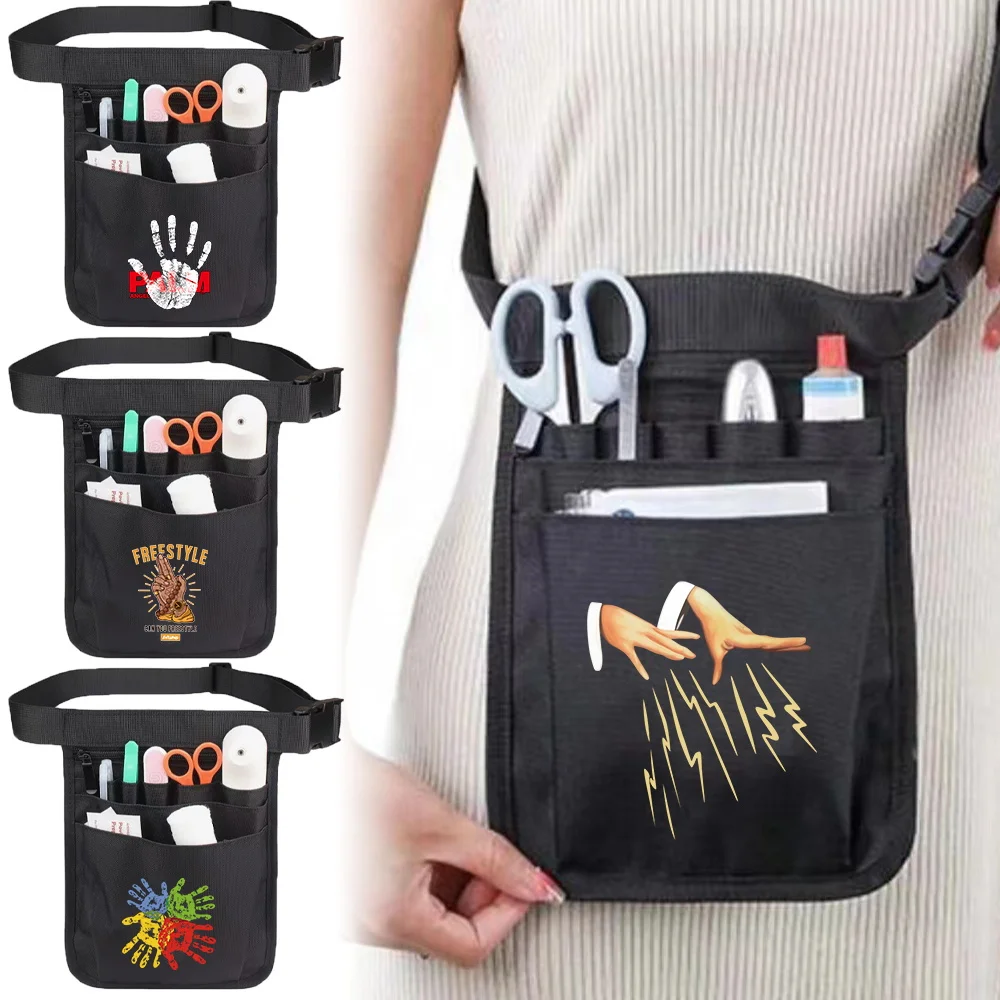 

Portable Hand Series Waist Bag Workout Multifunctional Large Capacity Storage Waist Pack Work Accessories Nurse Waist Bag