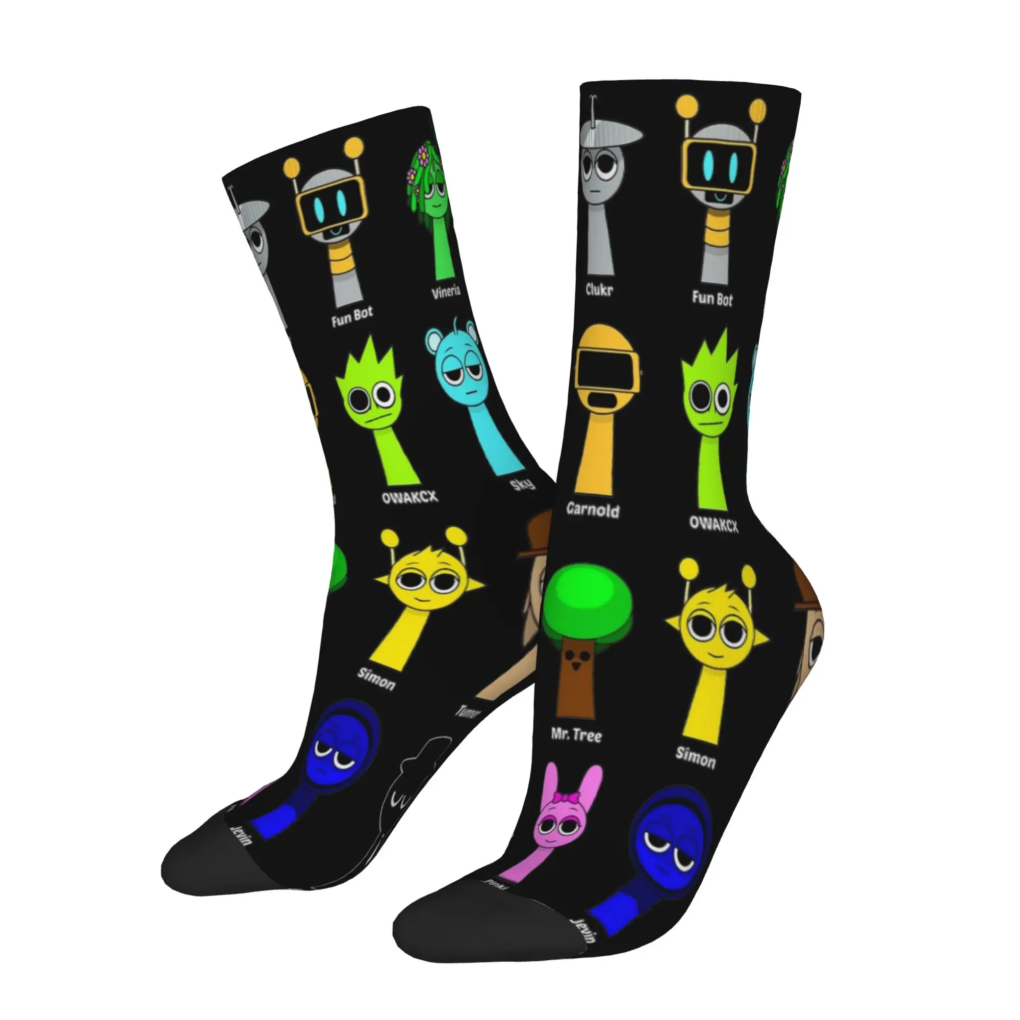 Sprunkis Design Socks Merch for Women Flexible Dress Socks