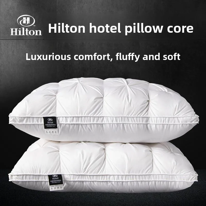 

Five Star Hotel Quality Pure Cotton Pillow Neck Support Sleep Aid Single Person Bedding Office Use Hard Support 3D Cut