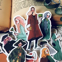 14pcs Girl winter sweet life  stickers DIY scrapbooking album junk journal happy planner decorative stickers