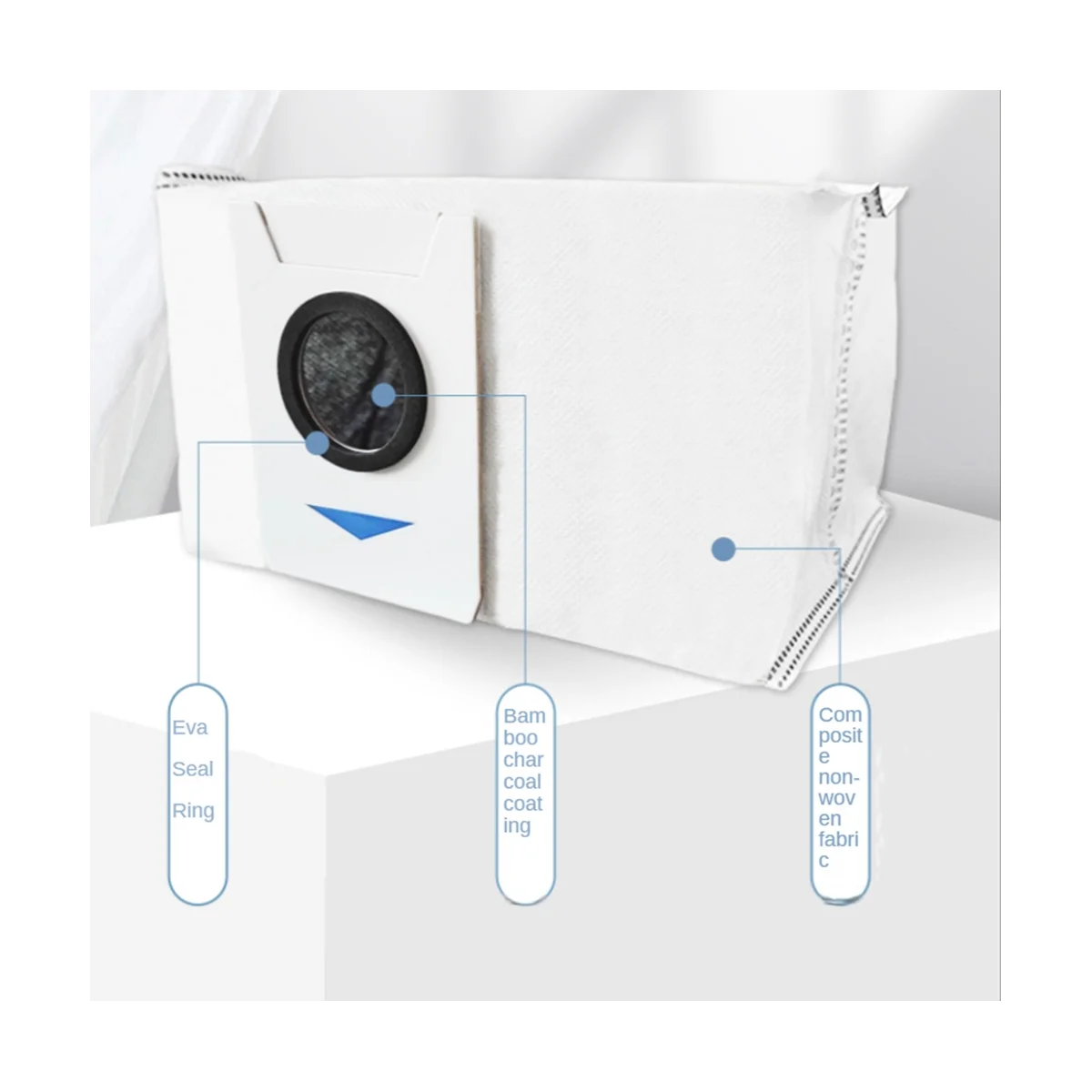 Sac à poussière pour Ecovacs Deebot T20/T20MAX/T20PRO/bronchOMSettlement/T10 Omni/Turbo, pièces de rechange pour aspirateur robot, 6 pièces