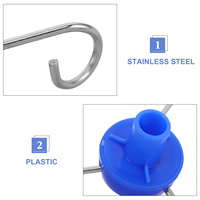 Iv Pole Hook Hospital Rack Removable 3 Hook Style Vertical Infusion Rack Drip Bag Hanger Infusion Stand Accessory