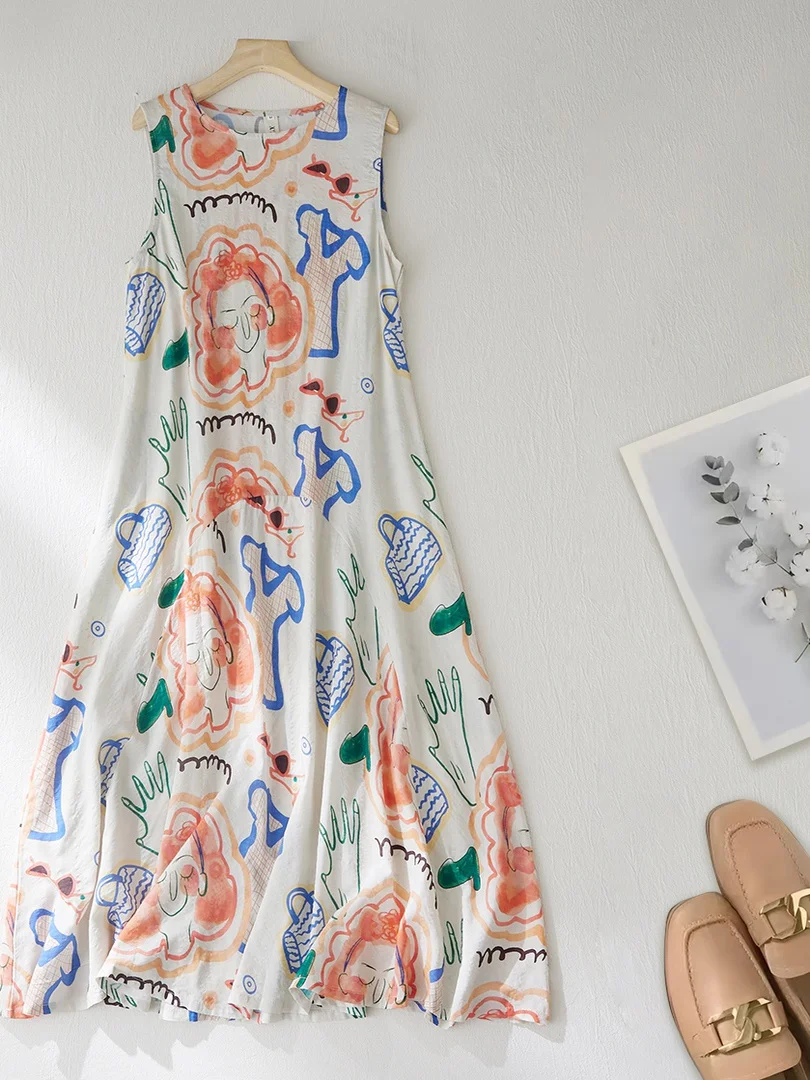 

Kamizelka Svel с принтом Dopne fiti Dr, женская длинная юбка больших размеров, корейская длинная юбка прямого кроя, повседневная летняя одежда