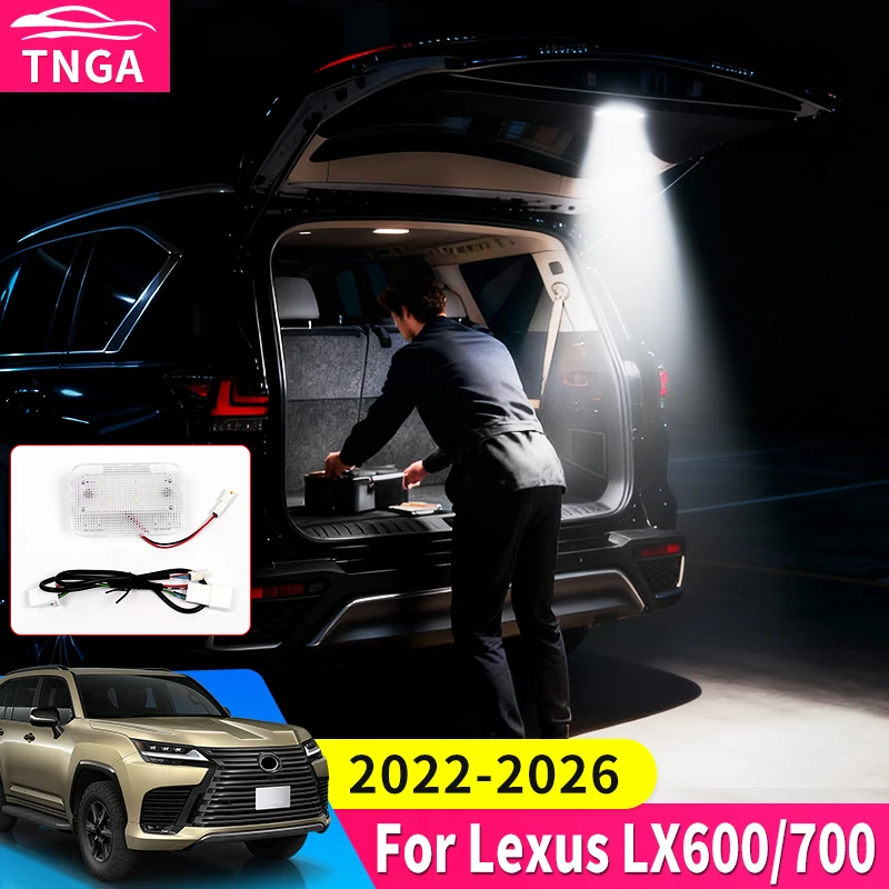 For 2022-2026 Lexus LX600 LX700h LED Tailgate Courtesy Light Waterproof Trunk Door Lamp Interior Upgrade Accessories