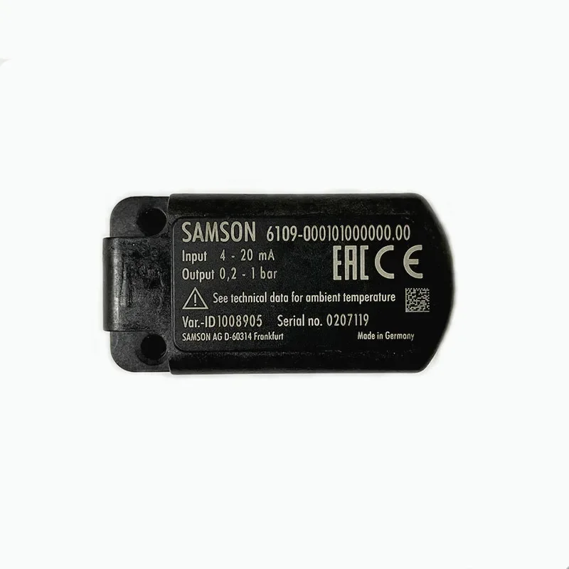 Posicionador Samson 4763 Convertidor eléctrico Controlador 6109 Controlador de señal IP 6112 Válvula de control samson