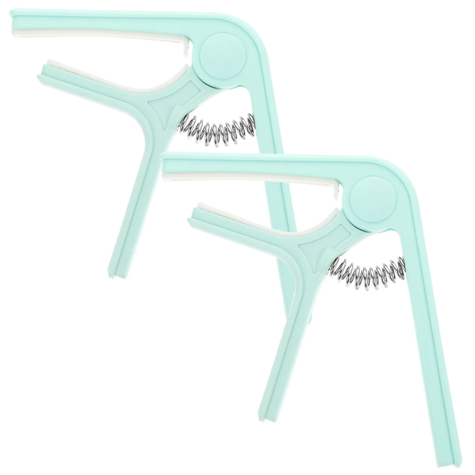 

2Pcs Guitar Capo Plastic Corrosion Resistant Spring Clip for Folk Acoustic Ukulele Classical Guitar Accessories Tuner Clamp