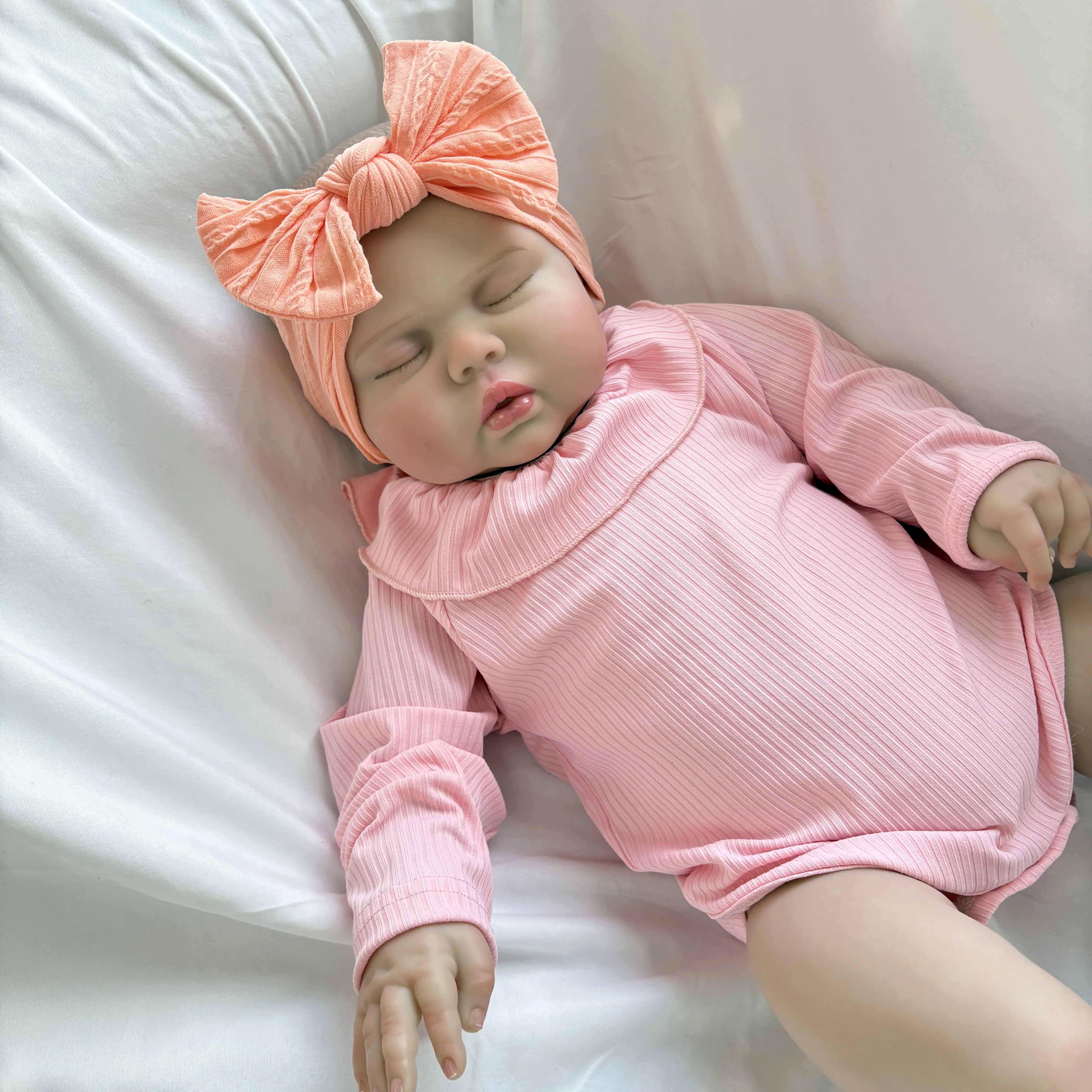 NPK 24''  Real Looking Reborn Pickle Lifelike Baby Doll Handmade 3D Painting Skin with Details Veins Baby Dolls