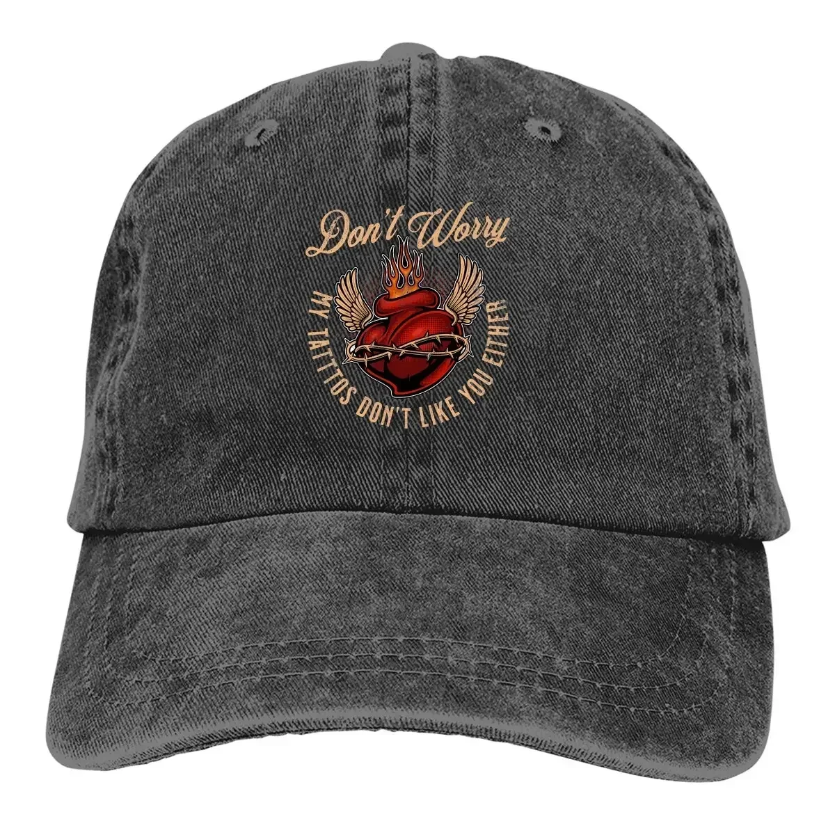 Tattoos Don't Like You Either Baseball Cap Men Hats Women Visor Protection Snapback Tattoo Style Caps