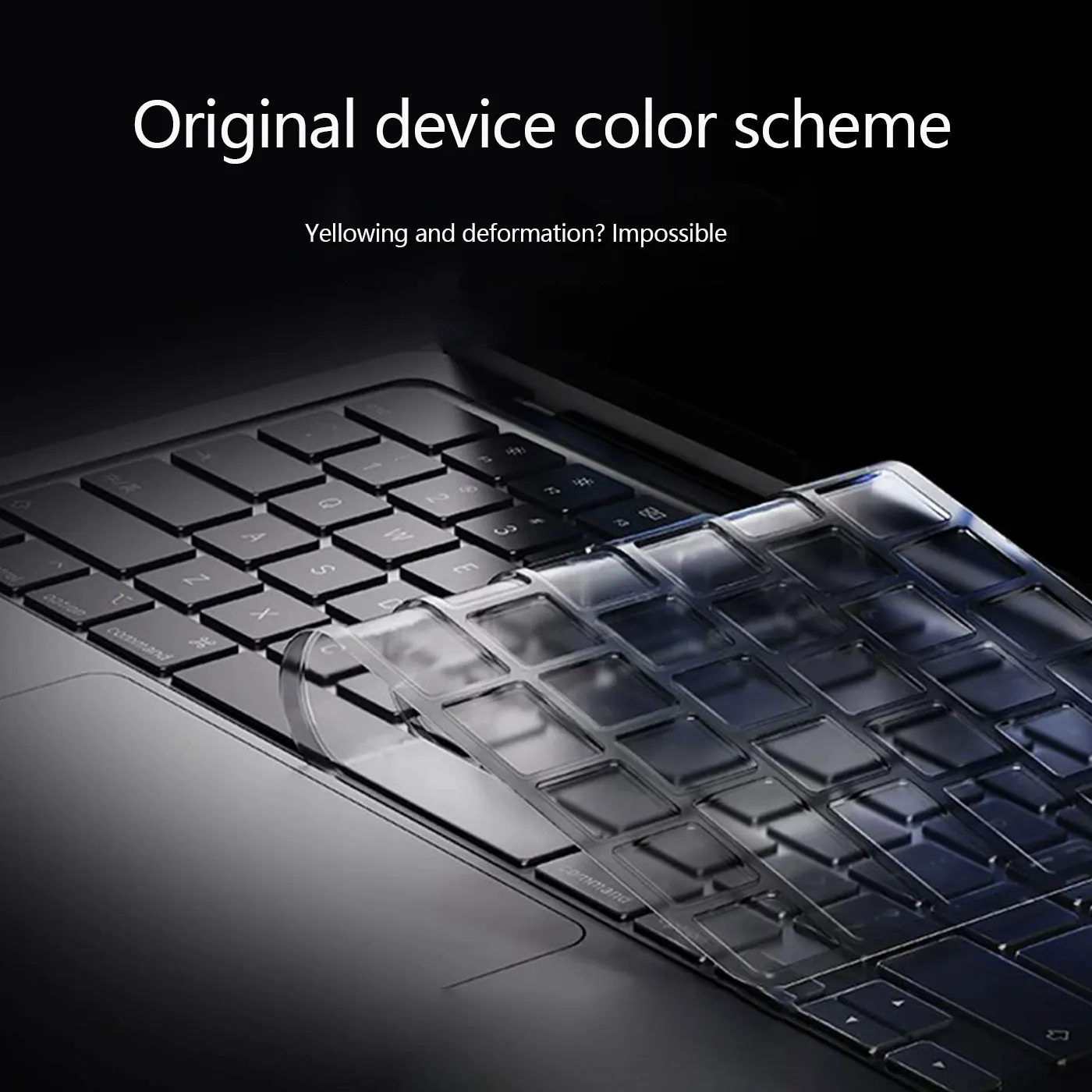 Suitable for Apple MacBook Pro 14 Black Crystal Keyboard Film M4 Air Notebook 13 Computer 15 Protective Film 16M5