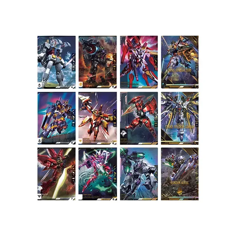 Original Bandai GUNDAM 02 Anime Character Game Collection Chinese Version Card Children Toys Surprise Holiday Gifts