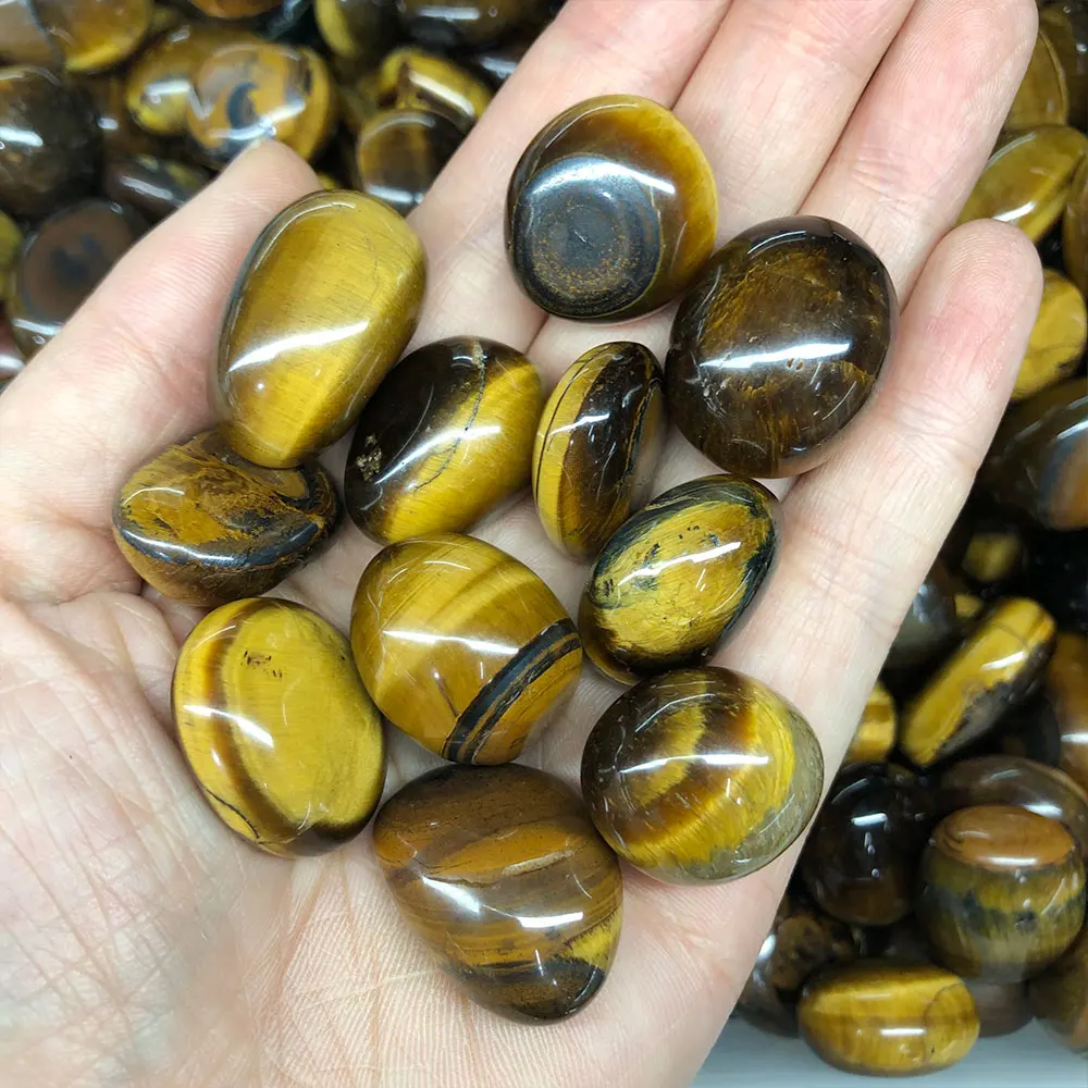 Natural Tiger Eye Irregular Tumbled Stone Crystals and Healing Stones Crystal Gemstones Home Decor Reiki Gift Garden Decoration