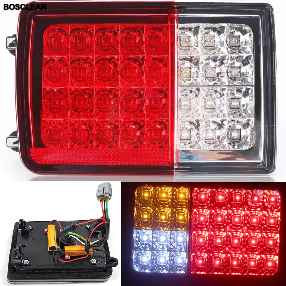 Luces traseras para remolque de camión, luces de señal de giro, lámpara lateral de 12V para vehículo, coche, Tractor, rojo, amarillo, blanco para Suzuki Every DA64 DA17