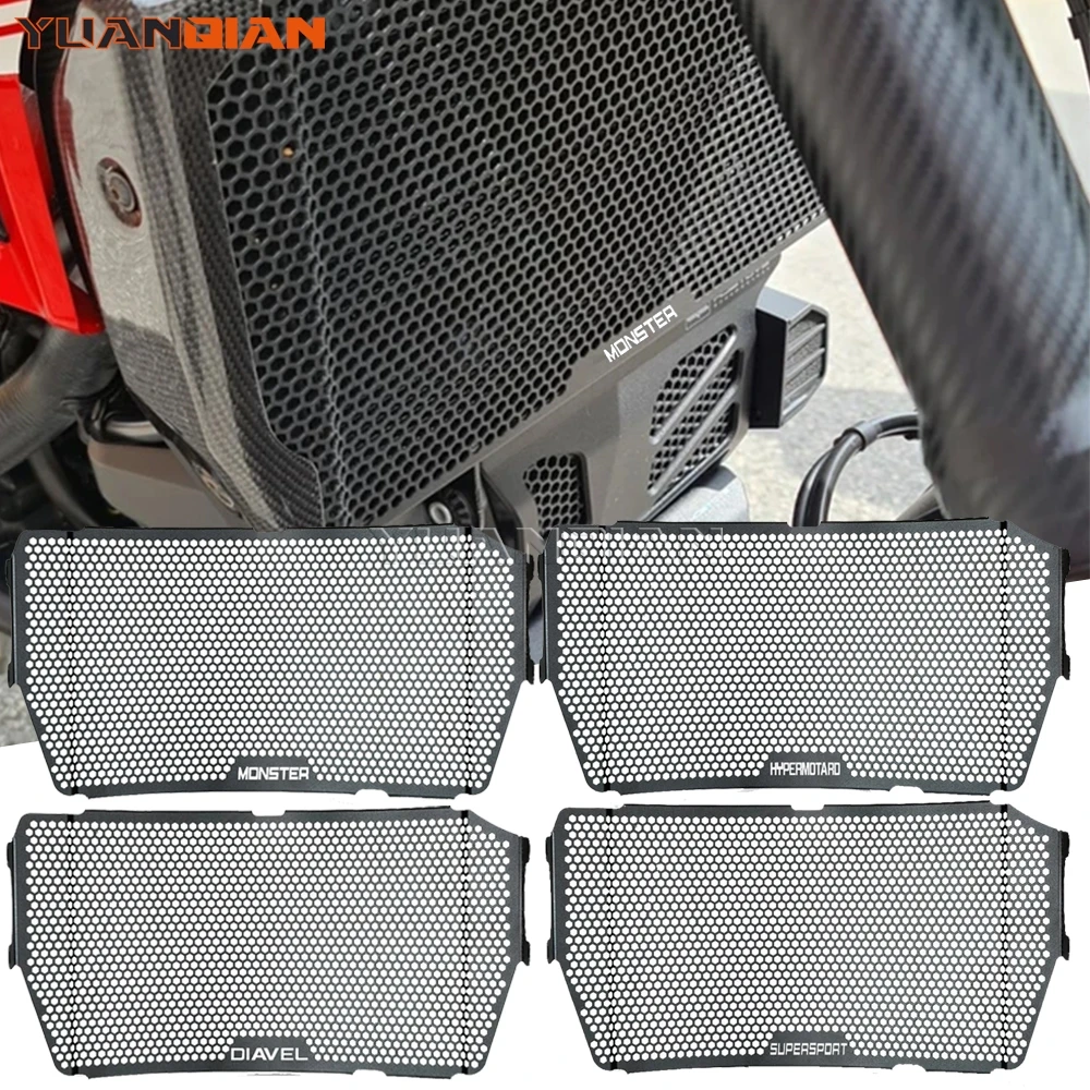 

For Ducati Hypermotard 950 SP RVE Monster 821 1200 S/R Supersport Diavel 1260 S Motorcycle Radiator Grille Guard Cover Protector