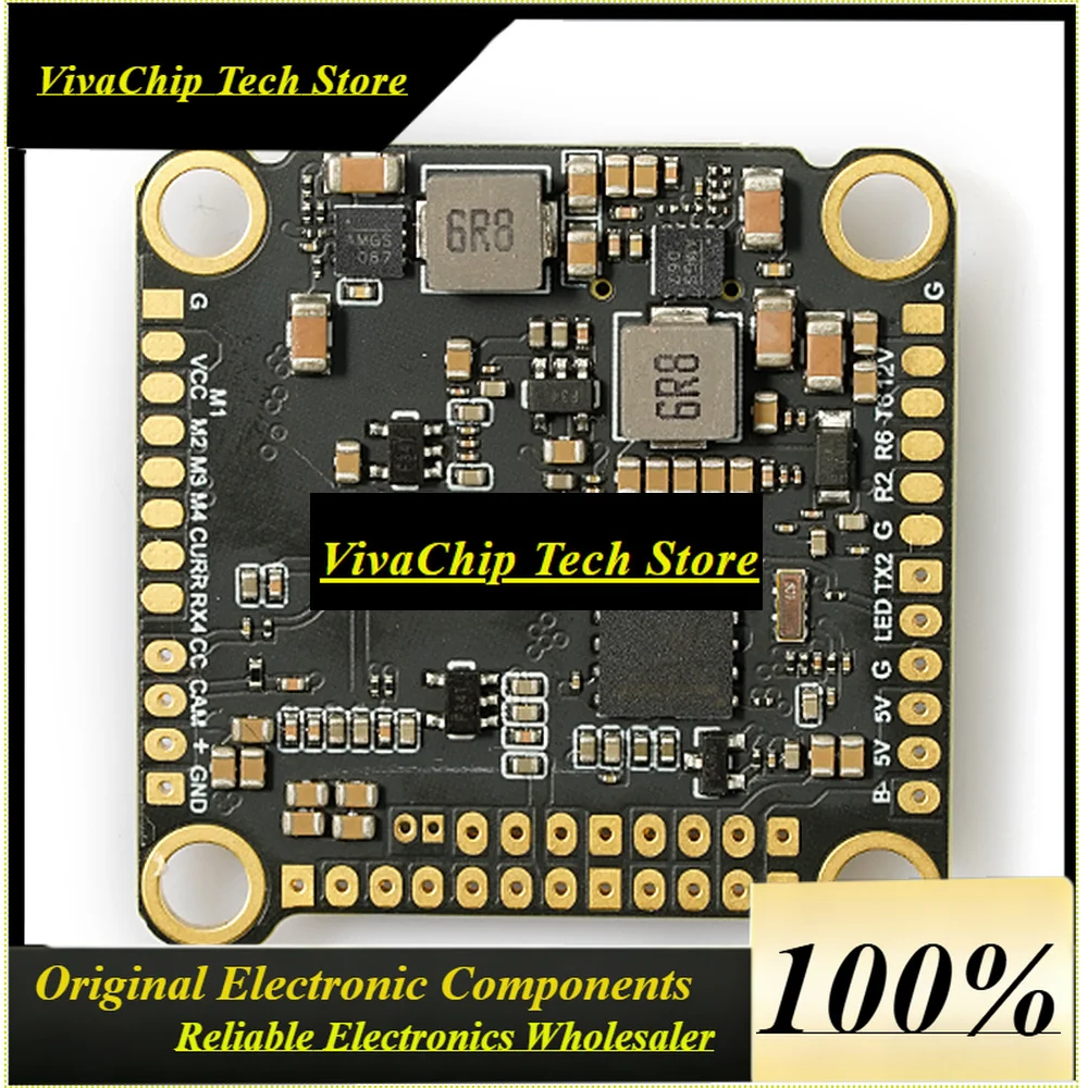 VivaSFOXEER F722 V4 Flight Controller ICM42688, Barometer, OSD, Black Box 16M, BEC DC5V/3A, DC12V/3A, 4-6S Lipo For RC FPV Drone