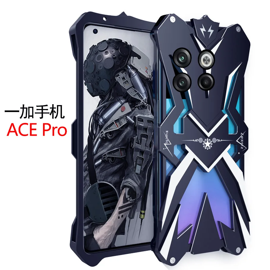 Original Zimon Luxury Thor Heavy Duty Armor Metal Aluminum Mobile Phone Case Covers For Oneplus Ace 2 Ace2 Pro Cover Cases