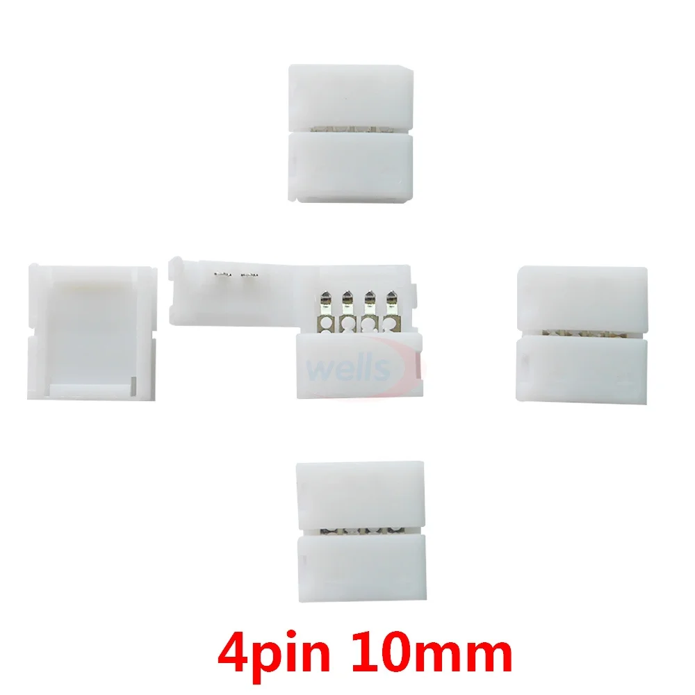 10pcs LED connector 2pin 3pin 4pin 5pin 6pin Clip for 2835 5050 3528 3014 WS2812b LED single color/ RGB RGBW RGBWW Strip light image 6