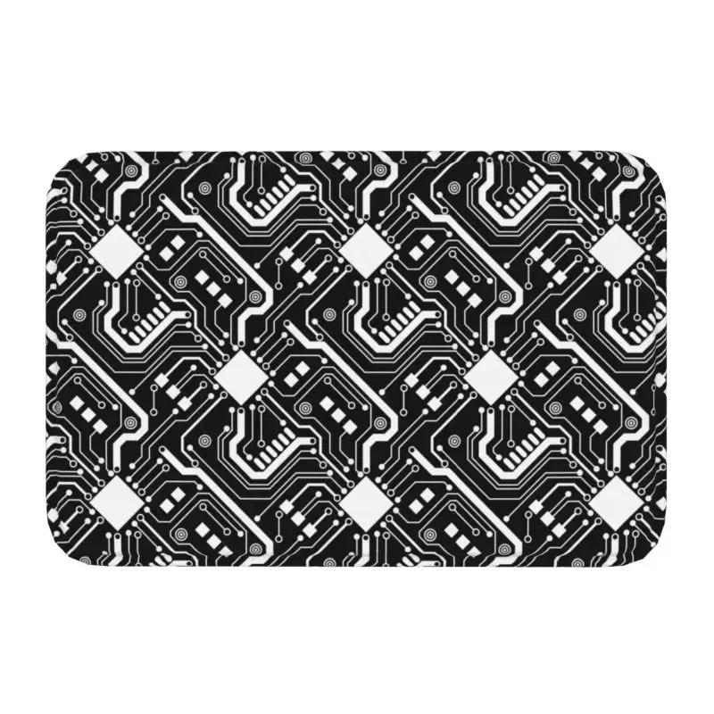 Binary Code Matrix Program Front Door Entrance Floor Mats Non-slip  Hacker Programmer  Bathroom Home Decor