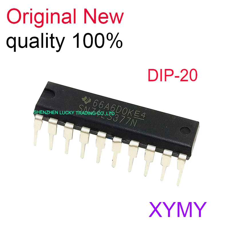 10PCS/LOT New Original 74LS377 SN74LS377N Logic Flip-Flop DIP-20 Chip IC In Stock