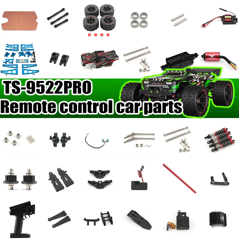 SCY 9522-5pro RC Automotive Parts Turning Shaft Gear Bearing Pull Rod Steering Cup Swing Arm Motor Tire Screws Metal chassis