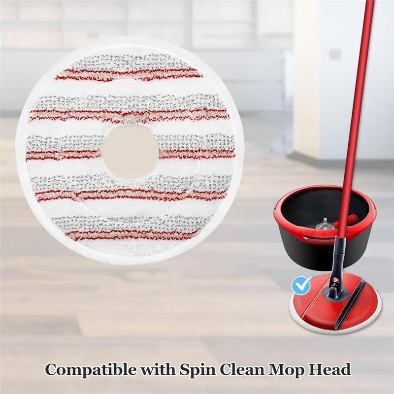 

B58B-Сменные подушечки для швабры из микрофибры для Vileda Clean Spin, сменные насадки для швабры, моющаяся насадка для чистки пола