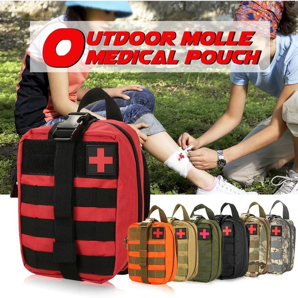 Tactical First Aid Kit, Medical Tourniquet, Turnstile, Survival Kit, Outdoor Gear, Emergency for Camping, Hiking, 46 Pcs